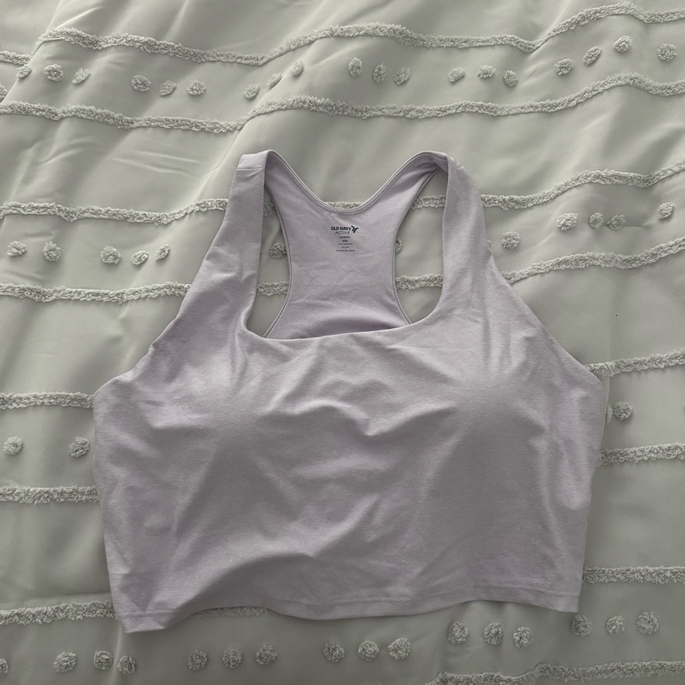 Old Navy Active Lavender Cropped Sports Tank